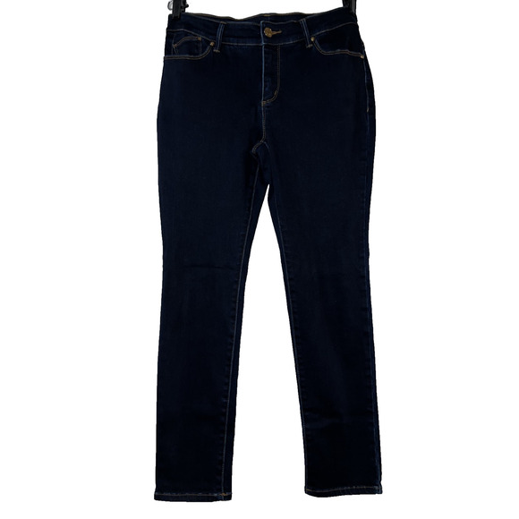 Chico's Jeans Women's Size 4P (0P) Blue Stretch Denim 5-pocket Jean Jeggings - Picture 1 of 7